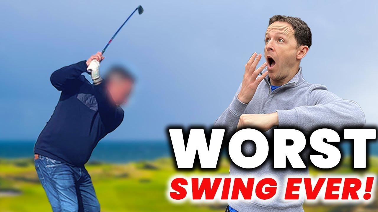 The Worst Golf Swing I've Ever Seen Transformed in 15 Minutes